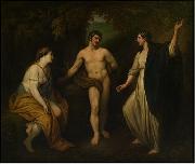 Benjamin West Choice of Hercules between Virtue and Pleasure USA oil painting artist
